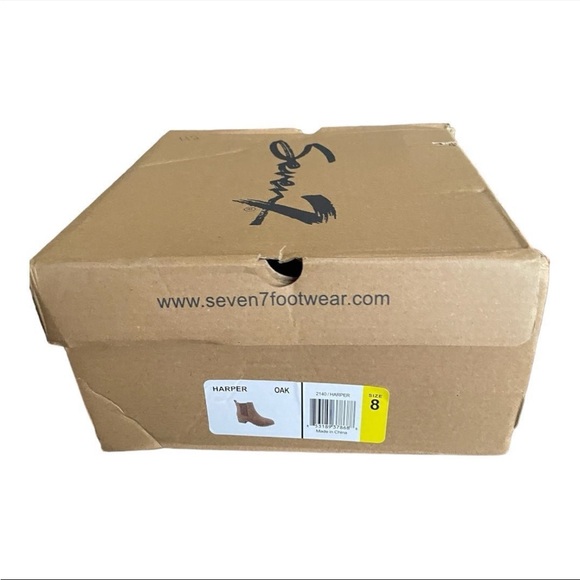 Seven7 Women’s Size 8 Brown Harper Ankle Boots - Picture 6 of 9